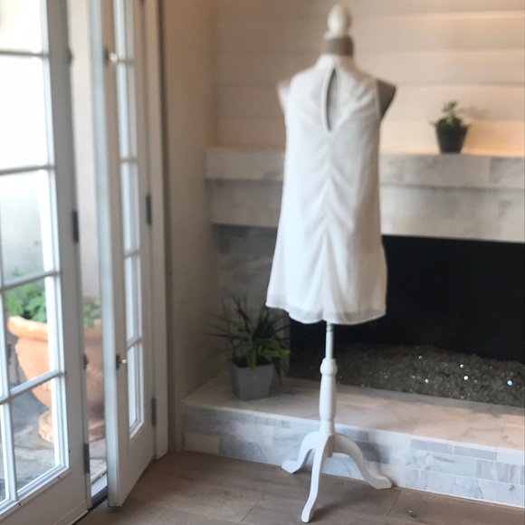 Boohoo High Neck Lace Front Swing Dress 8 NWT - Picture 5 of 16